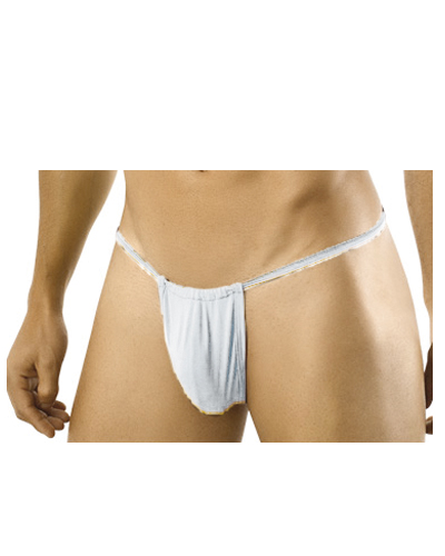 Tanga Masculino PP Tejido sin tejer Blanco. Pack-100