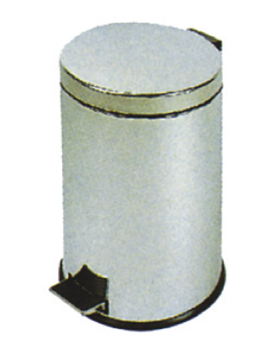 Cubo Papelera Inox 20 litros c/ Pedal. Tapa abatible.